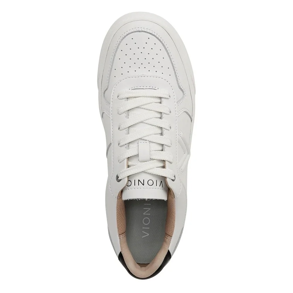 Vionic Kimmie Court Womens 11 Med White Leather Lace Up Orthopedic Sneaker Shoes
